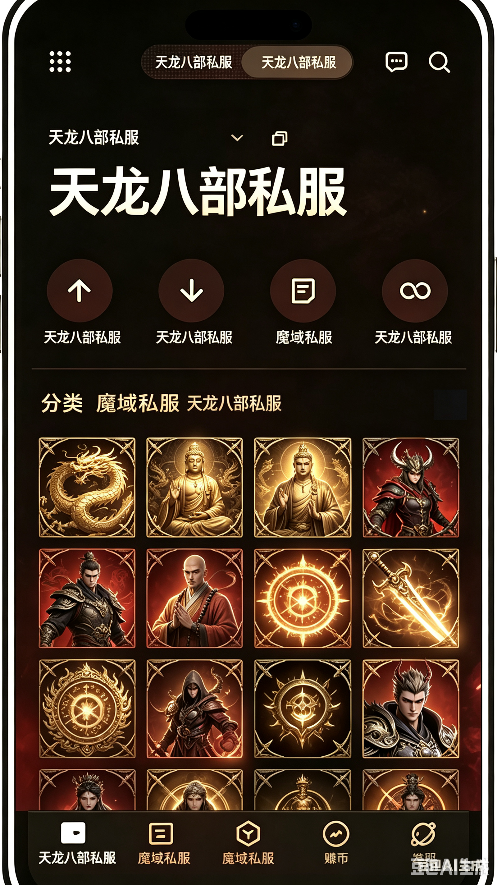 天龙八部私服打金搬砖实景